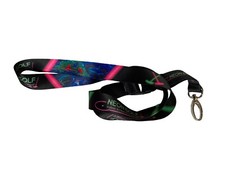 NEON GOLF Indoor Schwarzlicht Minigolf Schlüsselband Anhänger Schwarz Neonfarben