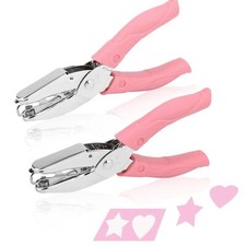 Paper Hole Puncher Star and Heart Shaped Mini Hole Punch Pliers 1/4 Inch Cute...