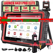 2025 LAUNCH X431 PRO Elite Bidirectional Scan Tool ECU Coding OBD2 Scanner CANFD