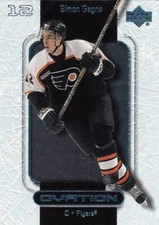 #43 Simon Gagne - Philadelphia Flyers - 1999-00 Upper Deck Ovation Hockey