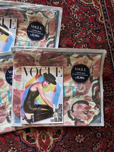 Vogue Tote Bag Borsa Summer Limited Edition Sigillata Floreale Rosa - Foto 2 di 4
