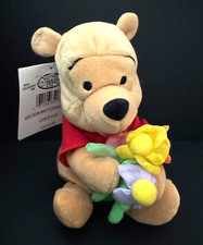Disney Store Mini Bean Bag Plush Flower Pooh 8" New W/ Tag 118