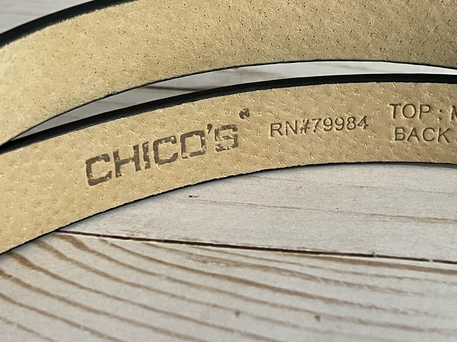 Chicos Interlocking Silver Buckle Adjustable Belt… - image 8