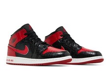 Nike Air Jordan 1 Mid SS GS Black Red Bred DM9650-001