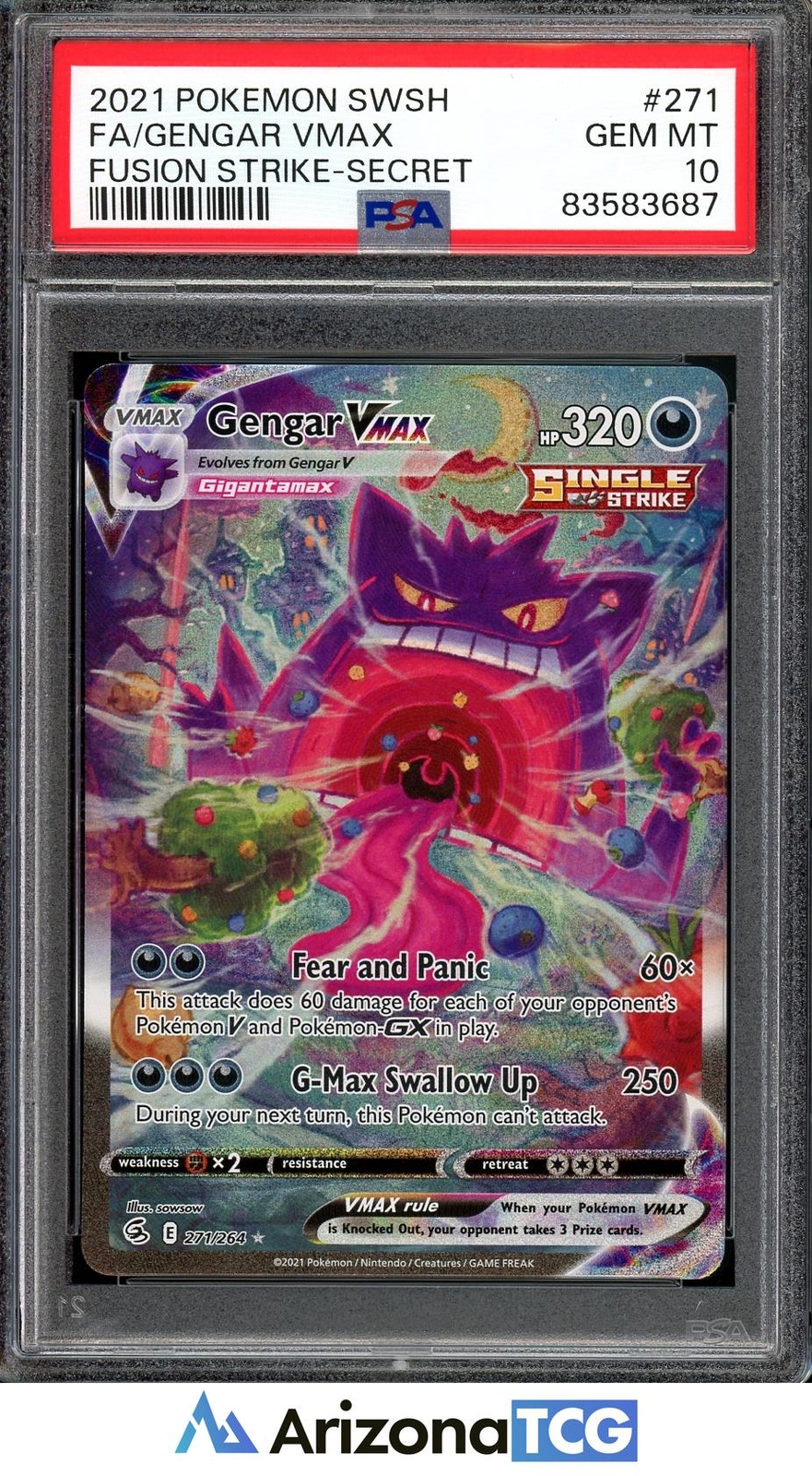 Pokemon - Sword & Shield - Fusion Strike - Gengar VMAX - 271/264