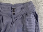 SUNDANCE Size 4 Pants Gray Pinstripe Amelia Linen Blend Boho Retro EXC — photo 6