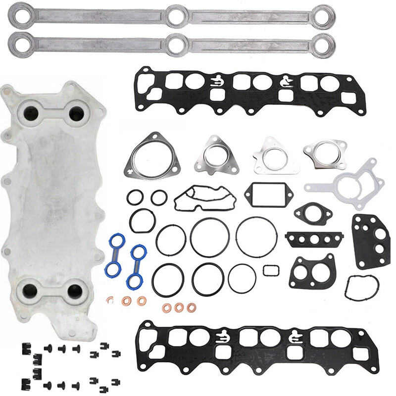 Juego de reparación de juntas incl. radiador de aceite para Mercedes OM642 Clase E W204 W211 DHL - Imagen 3 de 4