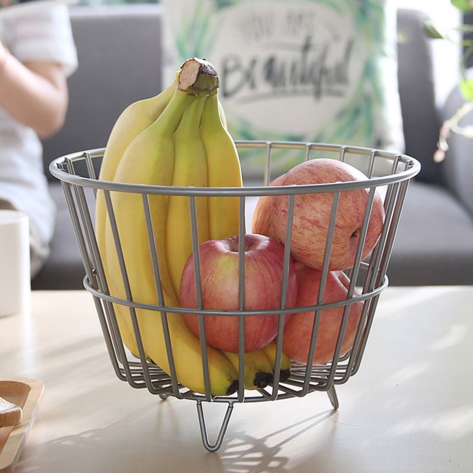 Fruit Holder Stand Wire Basket Organizer Large Fruit Bowl Fruit Holder