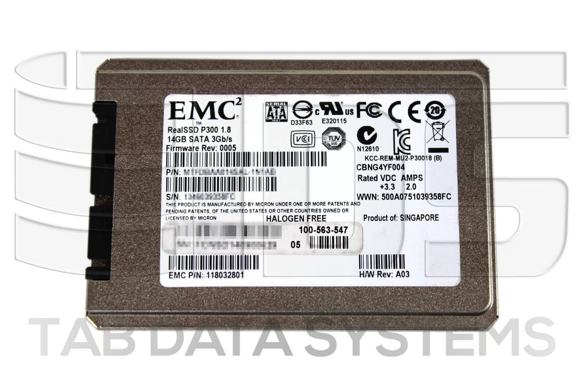 EMC 100-563-547 14GB SATA 3Gbps 1.8
