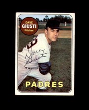 Dave Giusti Signed 1969 Topps San Diego Padres Autograph