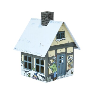 Crottendorfer Räucherhaus  ''Winterfreude'' Metallhaus Räucherhäuschen