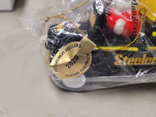Pittsburgh Steelers Danbury Mint Christmas ornament Firetruck 2020 no box - Picture 2 of 3