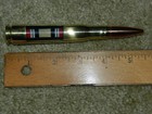 Militaria: 50 Cal Twist Pen With the Iraq Campaign Ribbon imbedded in Lucite — photo 7