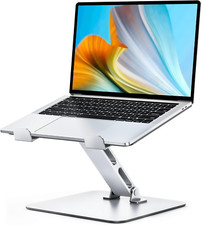 Adjustable Ergonomic Laptop Stand for Desk, Foldable Computer Stand, Stable Alum