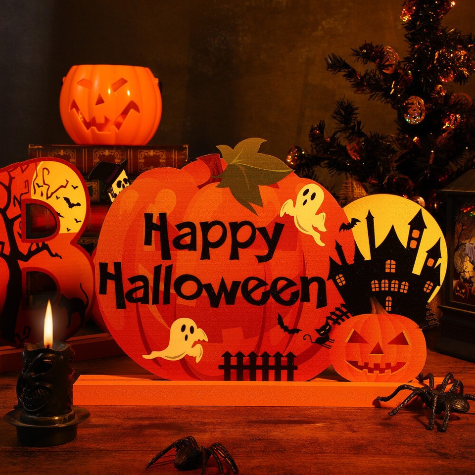 Halloween Table Decorations Pumpkin Birthday Themed Restaurant eBay