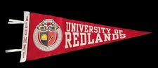 Vintage University of Redlands Alumni Pennant (Wool/Felt) 12" x 30" 4" Tassels