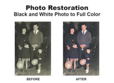Photo Restoration - Convert Black and White Photo to Color Service