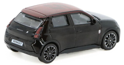 Norev 2024 Renault 5 E Tech 100 Electric Black 1:64 Scale 3 Inch