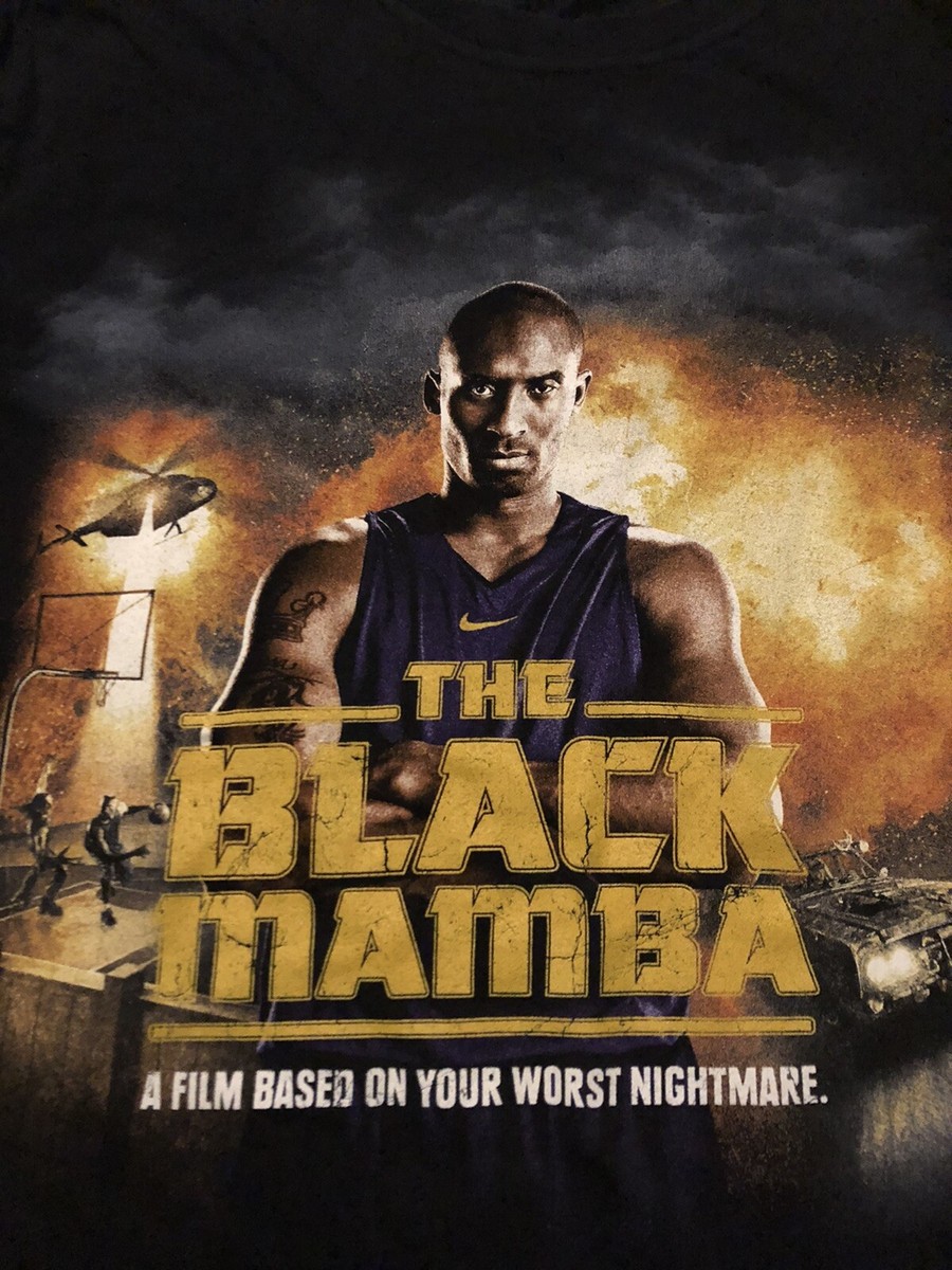 KOBE BRYANT NIKE Black Mamba Worst Nightmare shirt XL Dri Fit Vtg
