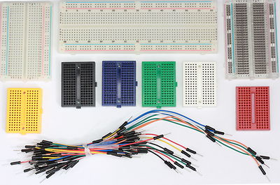 Lötfreie Prototyp Leiterplatte Breadboard, Starthilfekabel Drähte 7 Farben 