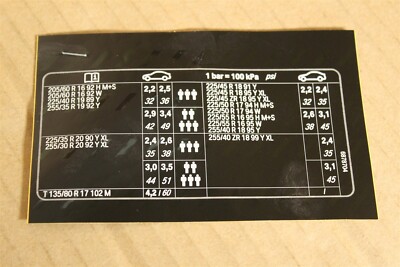 71246878704 Informationsetikett Neu Original BMW Teil