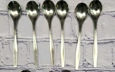 Five O'Clock Teaspoons WMF Cromargan WMF59? Stainless Germany  5" Lot of 6 MCM