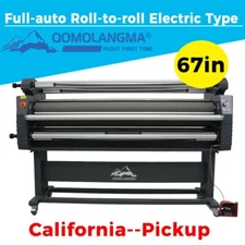 67in Automatic Roll-to-roll Electric Type Cold Laminator Heat Assisted 1700mm