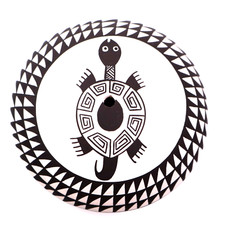 Acoma Indianer Keramik Samen Topf Vase R Concho B7cm