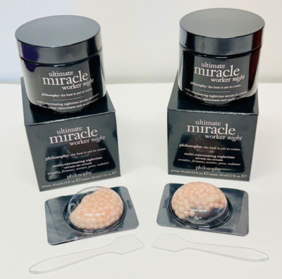 2 Philosophy Ultimate Miracle Worker Night Moisturizer Serum-in-Cream 1.7 oz
