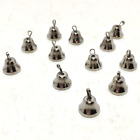 Liberty bell 12 count silver bells 1/2 inch Christmas craft decoration