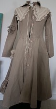 Ewa I Walla Brown Cotton Vintage Victorian Steampunk Hippy Lagenlook Size Xs...