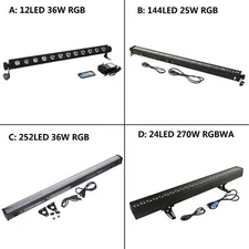 1-4PCS LED RGB / RGBWA Wall Wash Light Bar DMX Stage DJ Disco Party Beam Light