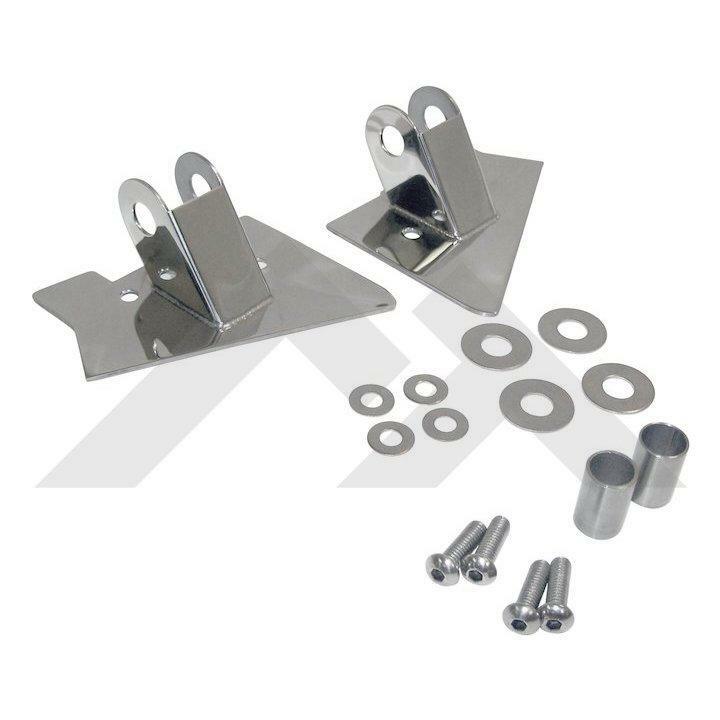 Supports de rétroviseurs déportés en inox brossé haut de gamme pour Jeep Wrangler