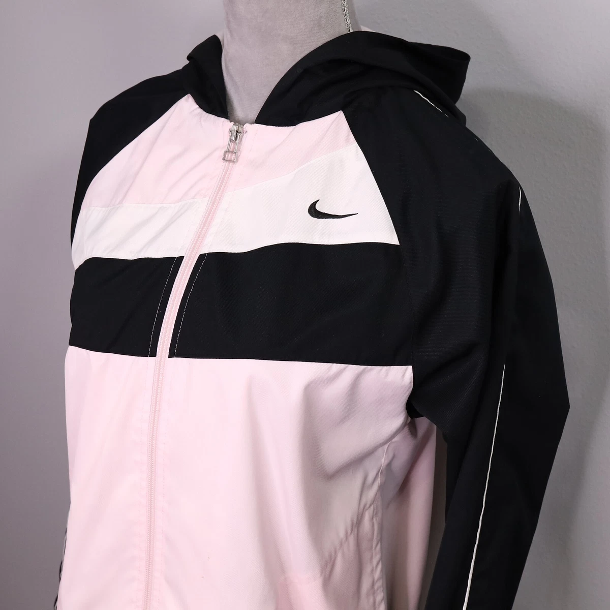 Women's nike colorblock clearance hooded track jacket