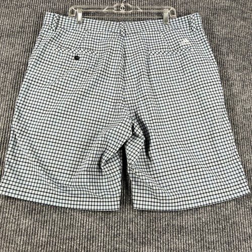Adidas Mens Shorts 40 Gray Plaid Chino Golf 10" Inseam Lightweight Outdoor - Picture 13 of 16