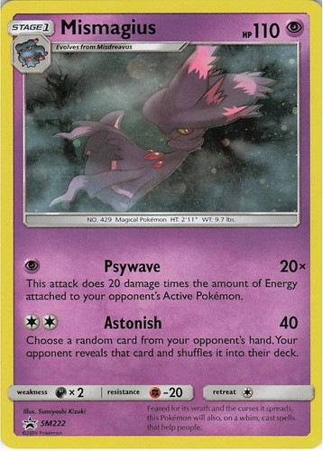 Mismagius - SM222 Holo Promo Sun & Moon Promo Pokemon NM/M