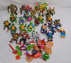 Lot of Vintage Playmates TMNT Teenage Mutant Ninja Turtles Figures & Accessories