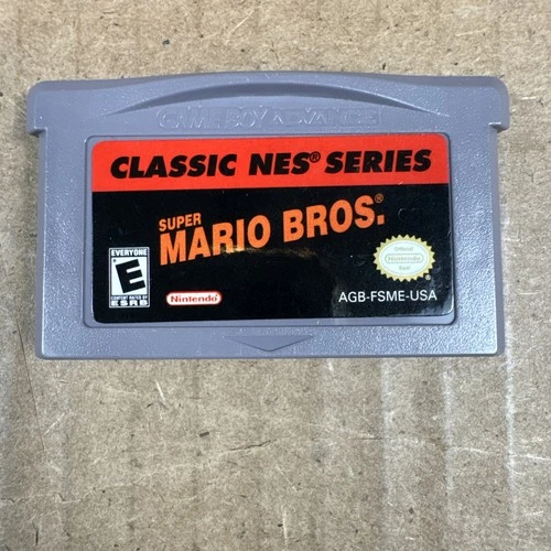 NES Classic Super Mario Bros Nintendo Game Boy Advance GBA Authentic Cart Tested