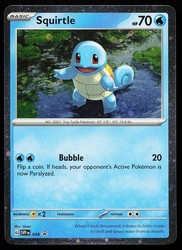 Squirtle (Cosmos Holo) 048 Scarlet & Violet Black Star Promo