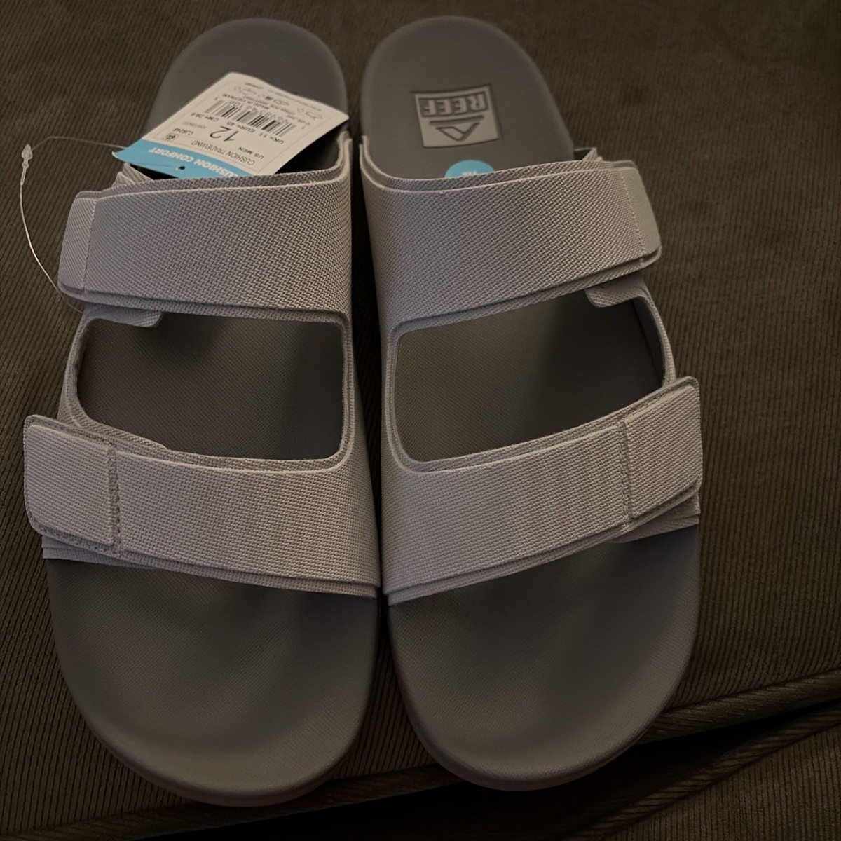 REEF Cushion Tradewind SL Men\'s Fashion Slides 12 Grey / Tan - NWT Reef_Cushion_Tradewind_Sandals  main image 2