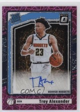 2024-25 Panini Donruss Optic Pink Velocity Prizm 61/79 Trey Alexander Auto 0ti4