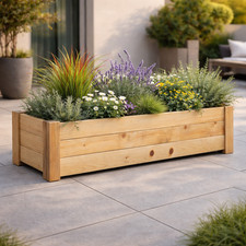 Fioriera in Legno 150x40 h 30 cm Regnodellegno