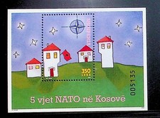 ALBANIA Sc 2757 NH SOUVENIR SHEET OF 2004 - NATO IN KOSOVO - (WS25)