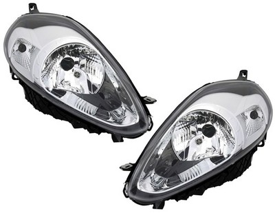 Scheinwerfer für Fiat Punto 2008-2018 H4 Halogen mit LWR Motoren links rechts