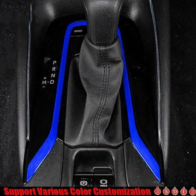 2019-23 For Toyota Corolla Bright Blue Central Gear Shift Panel Trim Frame Cover