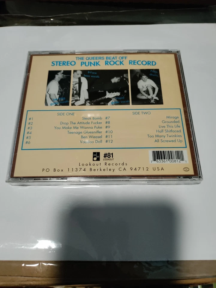 The Queers Beat Off Cd Sealed 1994 Screeching Weasel MTX Methadones Huntingtons Foto 2 de 2