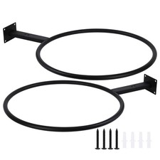 XIAOPEIZHI Black Yoga Exercise Stability Ball Storage Wall Mount Holder Rack