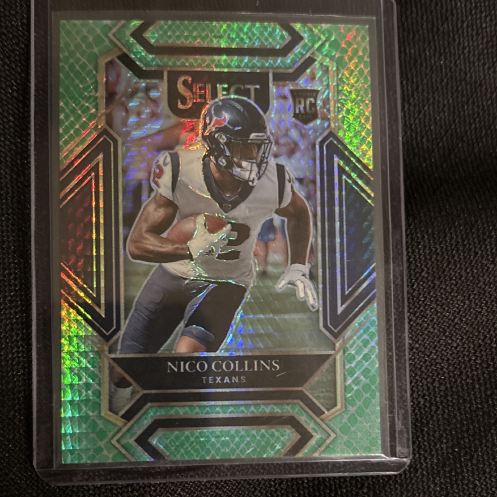 2021 Panini Select - Club Level Nico Collins #269 Dragon Scale Prizm /89 (RC)
