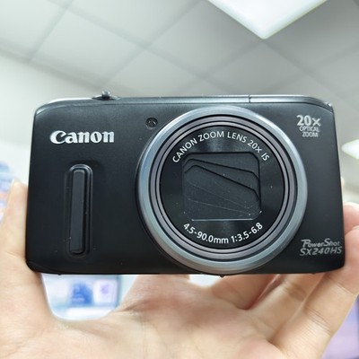 Canon PowerShot SX240 HS Black Digital Camera 12x Optical Zoom with Accessories