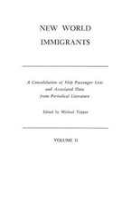 Michael Tepper New World Immigrants. a Consol...